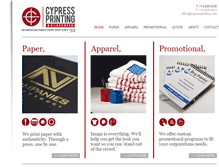 Tablet Screenshot of cypressprinting.com